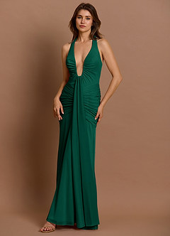 Erin Emerald Maxi Dress Ready to Ship | Azazie