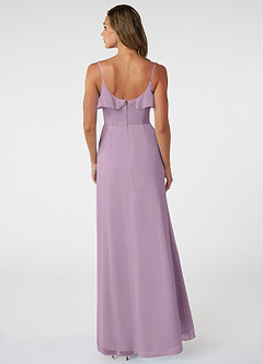 Azazie Natalia Bridesmaid Dresses Wisteria A-Line Chiffon Dress image2