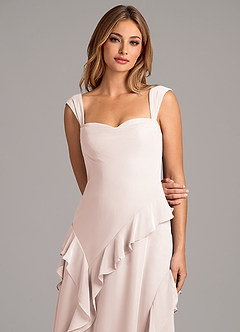 Azazie Sloane Bridesmaid Dresses Rose Petal A-Line Sweetheart Neckline Chiffon Dress image7