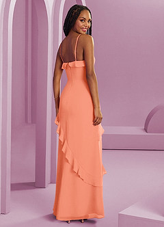 Barbie ♥ Azazie Bridesmaid Dresses Sunset Sheath Chiffon Dress image2