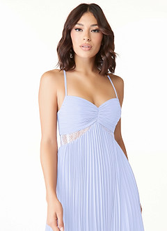 Azazie Devyn Bridesmaid Dresses Lavender A-Line Corset Chiffon Dress image5