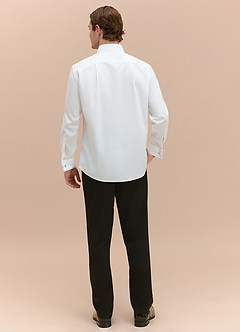 front Richard White Non-Iron 100% Cotton Tuxedo Shirt