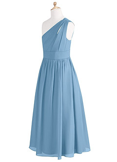 Azazie Molly Junior Amethyst A-Line Pleated Chiffon Dress image9