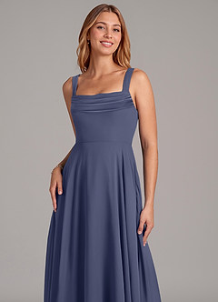 Azazie Shaude Bridesmaid Dresses Stormy A-Line Pleated Chiffon Dress image5