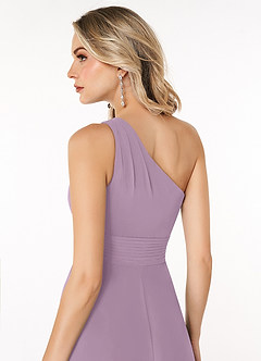 Azazie Dallas Bridesmaid Dresses A-Line One Shoulder Chiffon Floor-Length Dress image5