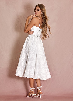 Nora White Midi Dress image4