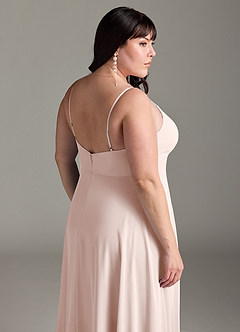 Azazie Akita Bridesmaid Dresses Rose Petal A-Line Chiffon Dress image11