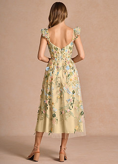 Denisse Lemon Multi Midi Dress image2