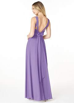 Azazie Julie Brautjungfernkleider A-Linie Herzausschnitt Chiffon Kleid Tahiti image2