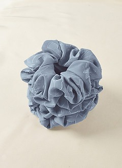 front Matching Color Bridesmaid Floral Burnout Over Size Scrunchie Set