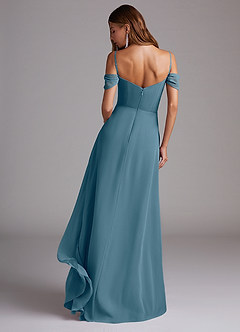 Azazie Marley Bridesmaid Dresses Bermuda A-Line Off the Shoulder Chiffon Convertible Dress image7