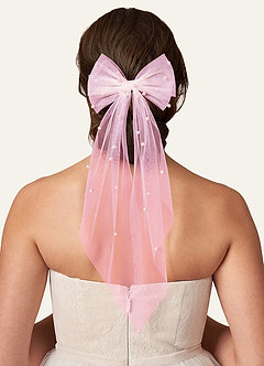 front Bridal Hair Bow Hair Clip