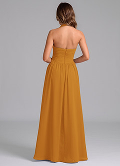 Azazie Darlyn Brudtärnklänningar Klänning av A-Linje i Chiffong Sweetheart halsringning Knäck image2