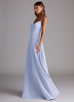 Azazie Marley Bridesmaid Dresses Lavender A-Line Off the Shoulder Chiffon Convertible Dress image6