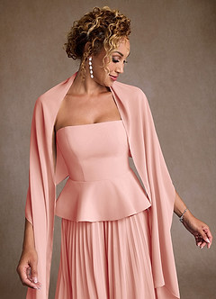Azazie Josabeth Schlussverkauf A-Linie Plissee Chiffon Kleid Smaragd image7