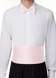front Matte Satin Pre-Tied Bow Tie