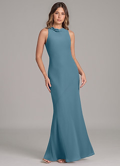 Azazie Allettie Bridesmaid Dresses Bermuda Mermaid Chiffon Dress image6