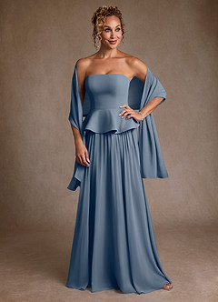 Azazie Josabeth Moeder van de bruid jurken A-Lijn Jurk van Chiffon Geplooid Schemering image1