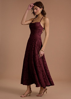 Irelia Wine Maxi Dress image3
