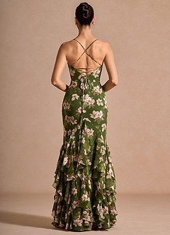 vestido Maxi Floral Verde Mariel image2