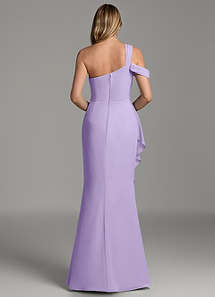 Azazie Ashlynn Bridesmaid Dresses Lilac Mermaid Off the Shoulder Chiffon Dress image5