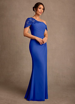 Azazie Sally Suknie dla Matki Panny Młodej Osłona Koronka Szyfon Długość podłogi Sukienka image2