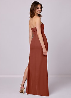 Barbie ♥ Azazie Bridesmaid Dresses Auburn Sheath Strapless Chiffon Convertible Dress image6