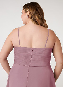 Azazie Arabella Allure Bridesmaid Dresses Vintage Mauve A-Line Sweetheart Neckline Chiffon Convertible Dress image15