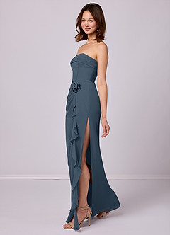 Barbie ♥ Azazie Bridesmaid Dresses Neptune Sheath Strapless Chiffon Convertible Dress image2