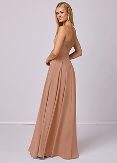 Barbie ♥ Azazie Bridesmaid Dresses Champagne Rose A-Line Chiffon Dress image4