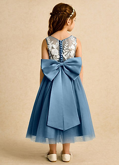 Azazie Sundae Abiti da Ragazza di Fiori Abito Principessa in Pizzo Bermuda image2