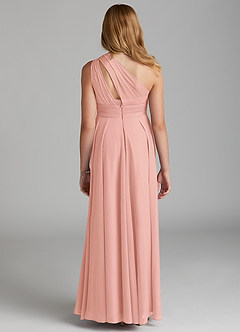 Azazie Charlize Junior Rosette A-Line Mesh Dress image2
