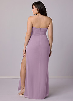 Barbie ♥ Azazie Bridesmaid Dresses Wisteria Sheath Strapless Chiffon Convertible Dress image9