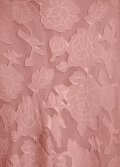 Azazie Kieryn Bridesmaid Dresses Rosette Mermaid Pleated Floral Burnout Dress image13