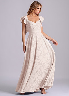 Azazie Leilani Jurken voor bruidsmeisjes Jurk van Bloemen Burn-out met A-Lijn Sweetheart Halslijn Blozend Roze image6