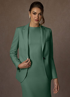 front Kennedy 유칼립투스 구조화된 스트레치 재킷과 드레스 슈트 세트