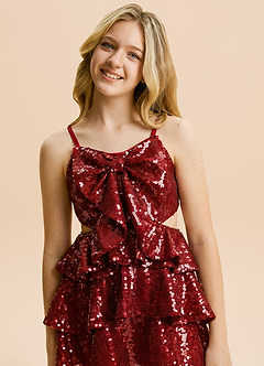 front Azazie Celine Junior Formal Dress