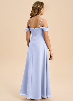 Azazie Anselie Junior Lavender A-Line Off the Shoulder Chiffon Dress image2