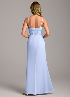 Azazie Chantel Robes de demoiselle d'honneur Robe Fourreau Convertible en Mousseline de soie Sans bretelle Eis image6
