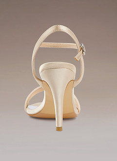 champagne ankle strap heels