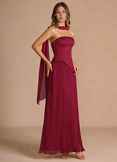 Alaina Merlot Maxi Dress image4