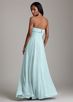 Azazie Lucienne Bridesmaid Dresses Mist A-Line Strapless Chiffon Convertible Dress image2