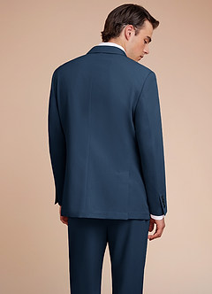 front Owen Dark Navy Lightweight Tailored Suit Jacket