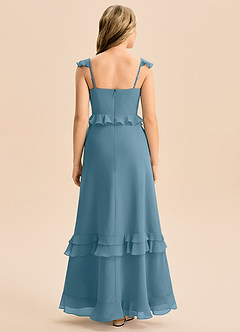 Azazie Tavie Junior Bermuda A-Line Ruched Chiffon Dress image2