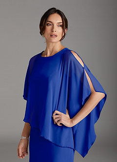 Azazie Sparrow Mother of the Bride Dresses Royal Blue Sheath Sequins Chiffon Dress image6