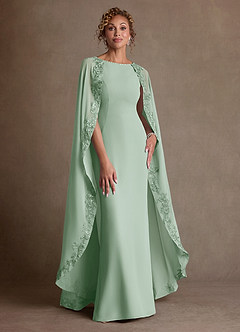 Azazie Artemisia Klänningar till brudens mor Klä Tubklänning i Chiffong Spets Agave image1