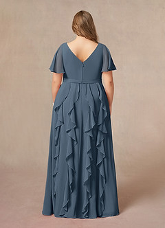 Azazie Watson Mother of the Bride Dresses Neptune A-Line V-Neck Chiffon Dress image7