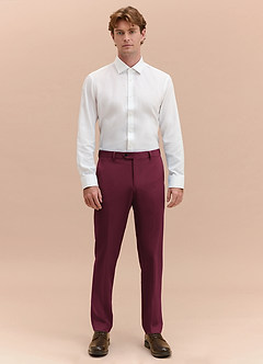 front James Bourgogne Pantalon habillé
