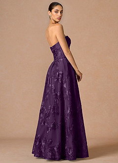 Vestido Ciruela Largo Evangeline image4