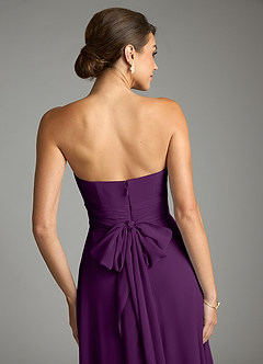 Azazie Tamira Suknie dla druhen Linia A Pofałdowany Szyfon Do ziemi Sukienka image5